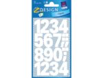 Avery cijferetiket Z-design Home pakje a 2 vel watervast wit
