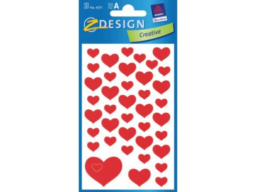 Avery papieretiket Z-design Creative pakje a 3 vel harten