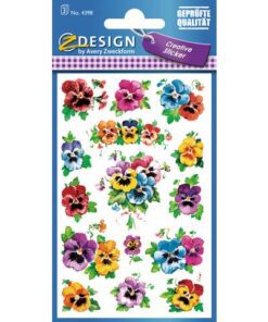Avery papieretiket Z-design Creative pak a 3 vel viooltjes