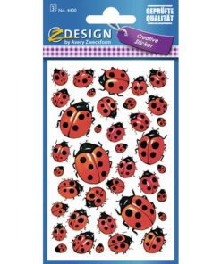 Avery papieretiket Z-design Creative pakje a 3 vel lieveheersbeestjes