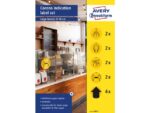 Avery Stickerset coronacommunicatie Ø200 mm Zweckform, 5          ontwerpen gl/zw afneembaar, 12 labels, 12 vel