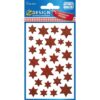 Etiket Z-design Christmas - pakje a 1 vel rode sterren