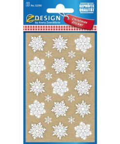 Avery Etiket Z-design Christmas sterren - 2 vel