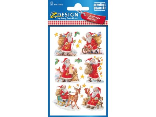 Avery etiket Z-design Christmas pakje a 2 vel kerstman