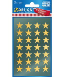 Avery etiket Z-design Christmas pakje a 2 vel gouden sterren