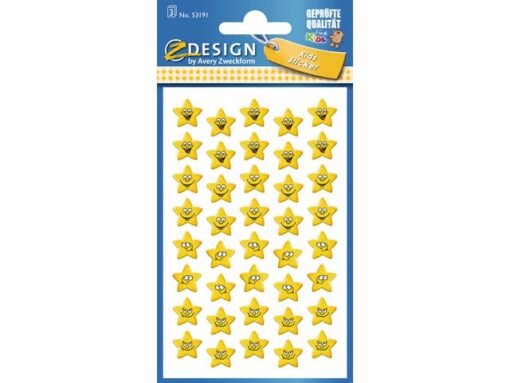 Avery papieretiket Z-design Kids pakje a 3 vel sterren