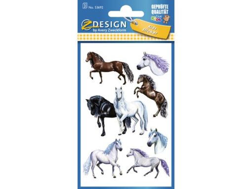 Avery papieretiket Z-design Kids pakje a 3 vel paarden