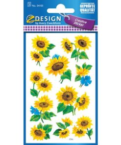 Avery papieretiket Z-design Creative pakje a 3 vel zonnebloemen