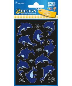 Avery Neon etiket Z-design Kids dolfijnen pakje a 1 vel