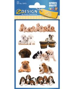 Avery papieretiket Z-design Kids pakje a 3 vel honden foto