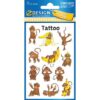 Tattoo etiket Z-design Kids - pakje a 1 vel apen