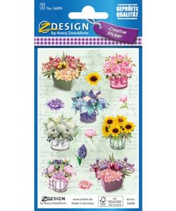 Avery Papieretiket Z-design Creative pakje a 2 vel bloemen