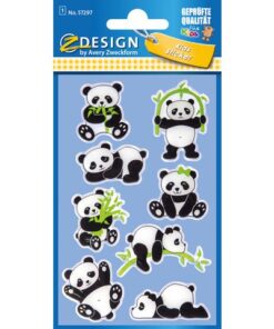 Avery Glossy etiket Z-design Kids pakje a 1 vel panda