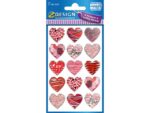 Avery Effectfolie Z-design Creative pakje a 1 vel hartjes rood/   roze