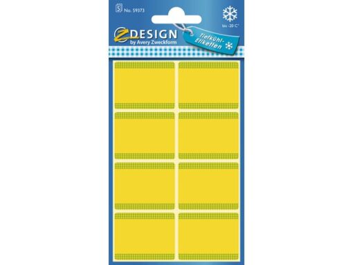 Avery diepvriesetiket Z-design Home 36x28mm 40 etiketten geel