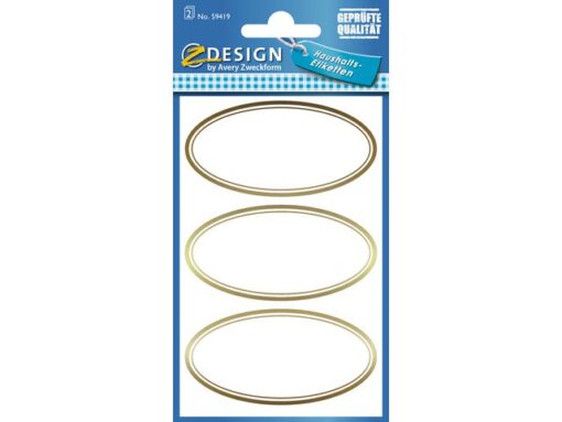 Avery huishoudetiket Z-design Home pakje a 2 vel goud