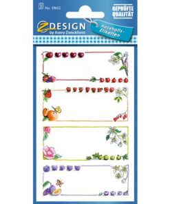 Avery huishoudetiket Z-design Home pakje a 3 vel kader zacht fruit