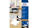 Schapkaarten Avery 105x38mm 170gr wit 25 vel 14 kaarten per vel