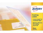 Frankeeretiket Avery 140x38mm wit 500 vel 2 etiketten per   vel