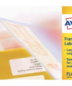 Frankeeretiket Avery 140x38mm wit 500 vel 2 etiketten per   vel