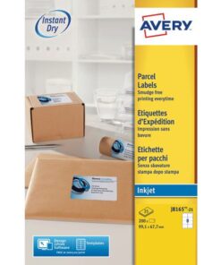 Inkjetetiket Avery 99,1x67,7mm wit 25 vel 8 etiketten per   vel