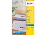 Inkjetetiket Avery 38,1x21,2mm wit 25 vel 65 etiketten per  vel