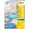 CD etiket Avery 117mm fullsize - wit doos 25 vel 2 et. per vel