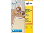 Etiket Avery ILK 25,4x10mm wit NP 25 vel 189 etiketten per  vel