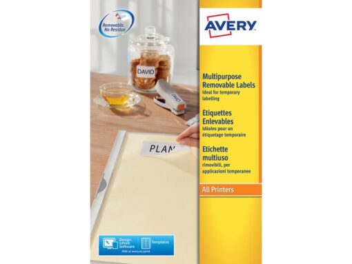 Etiket Avery ILK 45,7x21,2mm wit NP 25 vel 48 etiketten per vel