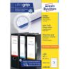 Ordnerruget. Avery 192x38mm - doos 100 vel 7 et. per vel wit