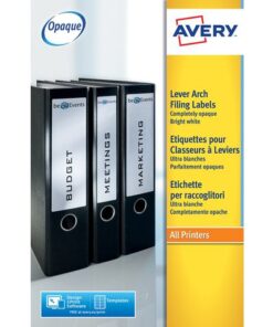 Ordnerrugetiket Avery 192x38mm wit 25 vel 7 etiketten per   vel