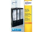 Ordnerrugetiket Avery 192x61mm wit 25 vel 4 etiketten per   vel