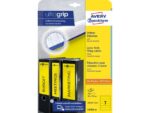 Ordnerrugetiket Avery 192x38mm geel 20 vel 7 etiketten per  vel