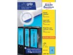 Ordnerrugetiket Avery 192x61mm blauw 100 vel 4 etiketten    per vel