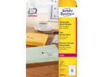 Laseretiket Avery 99,1x42,3mm transparant 25 vel 12         etiketten per vel