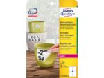 Weerbestendig etiket Avery NP 99,1x139mm 20 vel 4 etiketten per vel