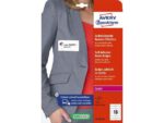 Badge etiket Avery 88,9x31mm 20 vel 16 etiketen per vel wit