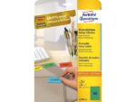Laseretiket Avery 38,1x21,2mm 20 vel 65 etiketten per vel   groen