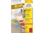 Etiket Avery ILK 25,4x10mm 20 vel 189 etiketten per vel rood