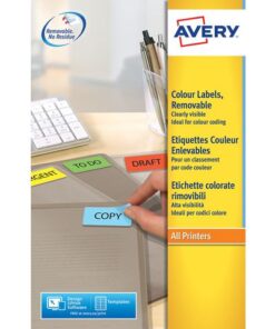 Etiket Avery ILK 45,7x21,2mm 20 vel 48 etiketten per vel    geel