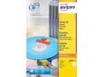 CD etiket Avery 117mm classic size 25 vel 2 etiketten per   vel wit