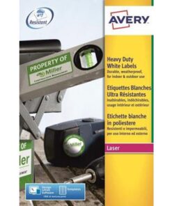 Weerbestendig etiket Avery 63,5x38,1mm 20 vel 21 etiketten  per vel