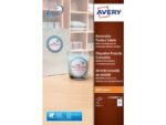 Produktetiket Avery rond 60mm wit NP 20 vel 12 etiketten    per vel