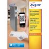 Produktetiket Avery 35x35mm - wit doos 25 vel 35 et. per vel