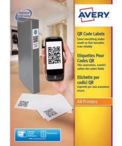 Produktetiket Avery 35x35mm wit 25 vel 35 etiketten per vel