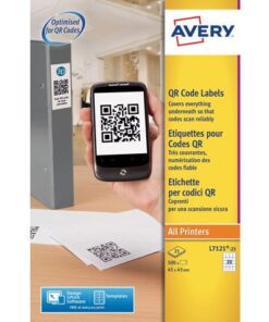 Produktetiket Avery 45x45mm wit 25 vel 20 etiketten per vel