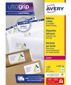 Adresetiket Avery QuickPeel 99,1x33,9 wit 100 vel 16        etiketten per vel