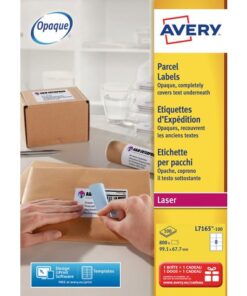 Verzendetiket Avery QuickPeel/Ultragrip 99,1x67,7mm wit 100 vel 8 etiketten per vel