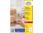Verzendetiket Avery Block-out, 99,1 x 67,7mm wit doos 100   vel, 8 etiketten per vel
