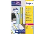 Elastomapetiket Avery 134x11mm wit 25 vel 24 etiketten per  vel